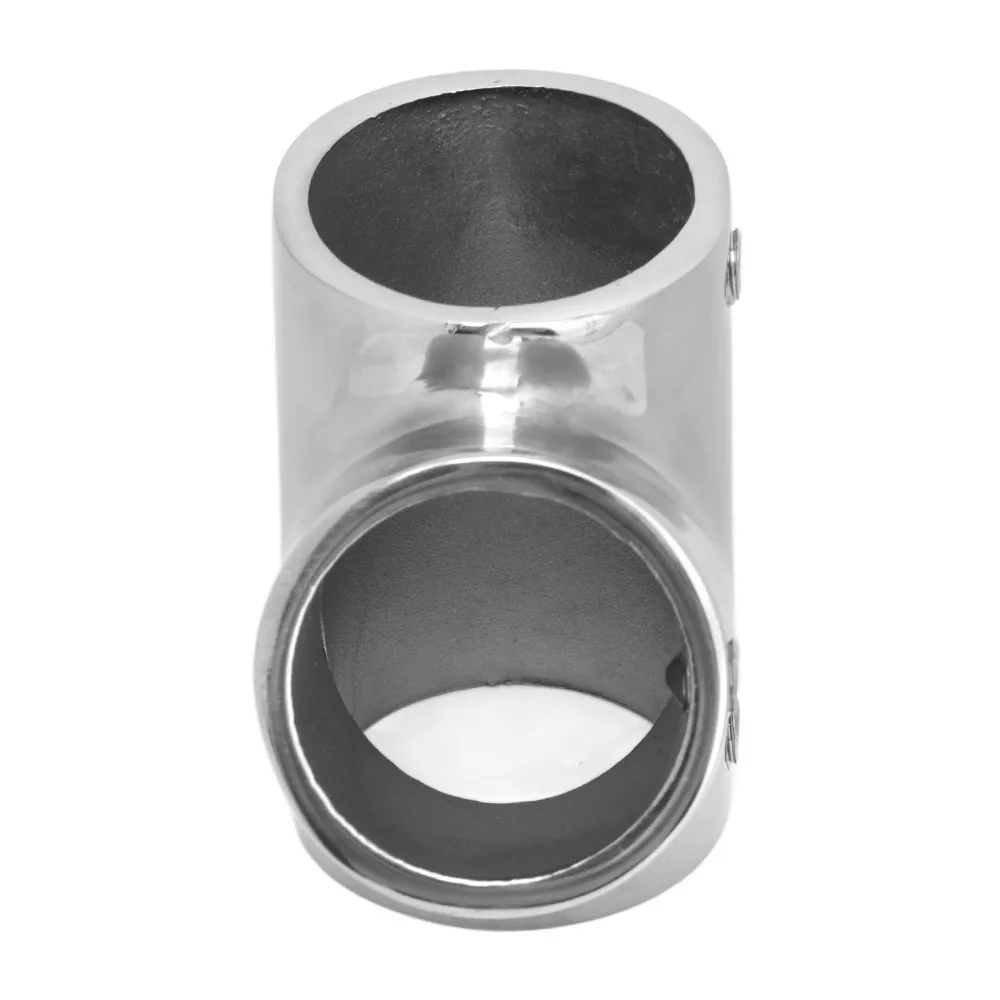 2pcs Practical 3 Way Boat Tube Connector Right Handrail Boat Pipe Connector Boat Tubing Connector Boat