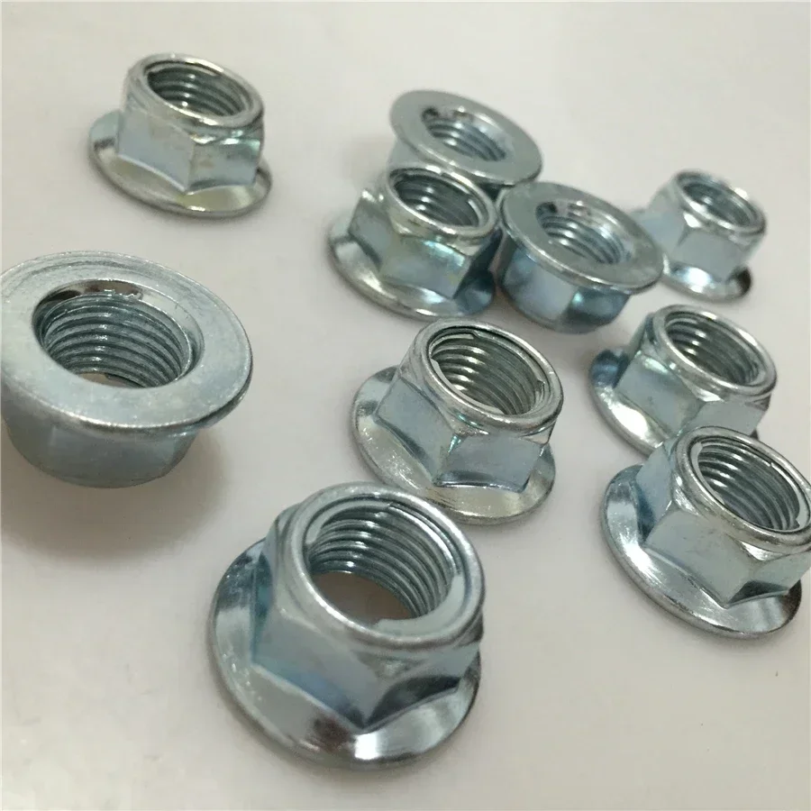For Motorcycle Shaft Self-Locking Nut Hex Flange Mount Screws Starter Screws Faucet Lock Screw M14