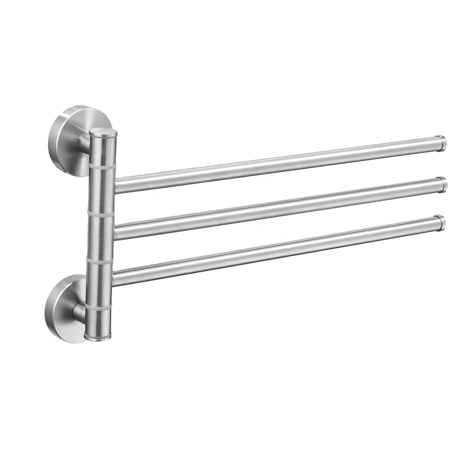 

Bathroom Stainless Steel Towel Rail Brushed Foldable Towel Bar