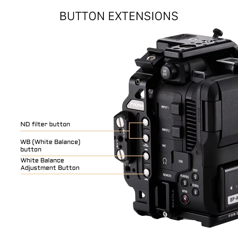 TILTA ES-T25 Complete Shooting Rig for Canon C80, NATO Top Grip, LWS Base Plate, Cold Shoe Bracket and HDMI Wire Fixer