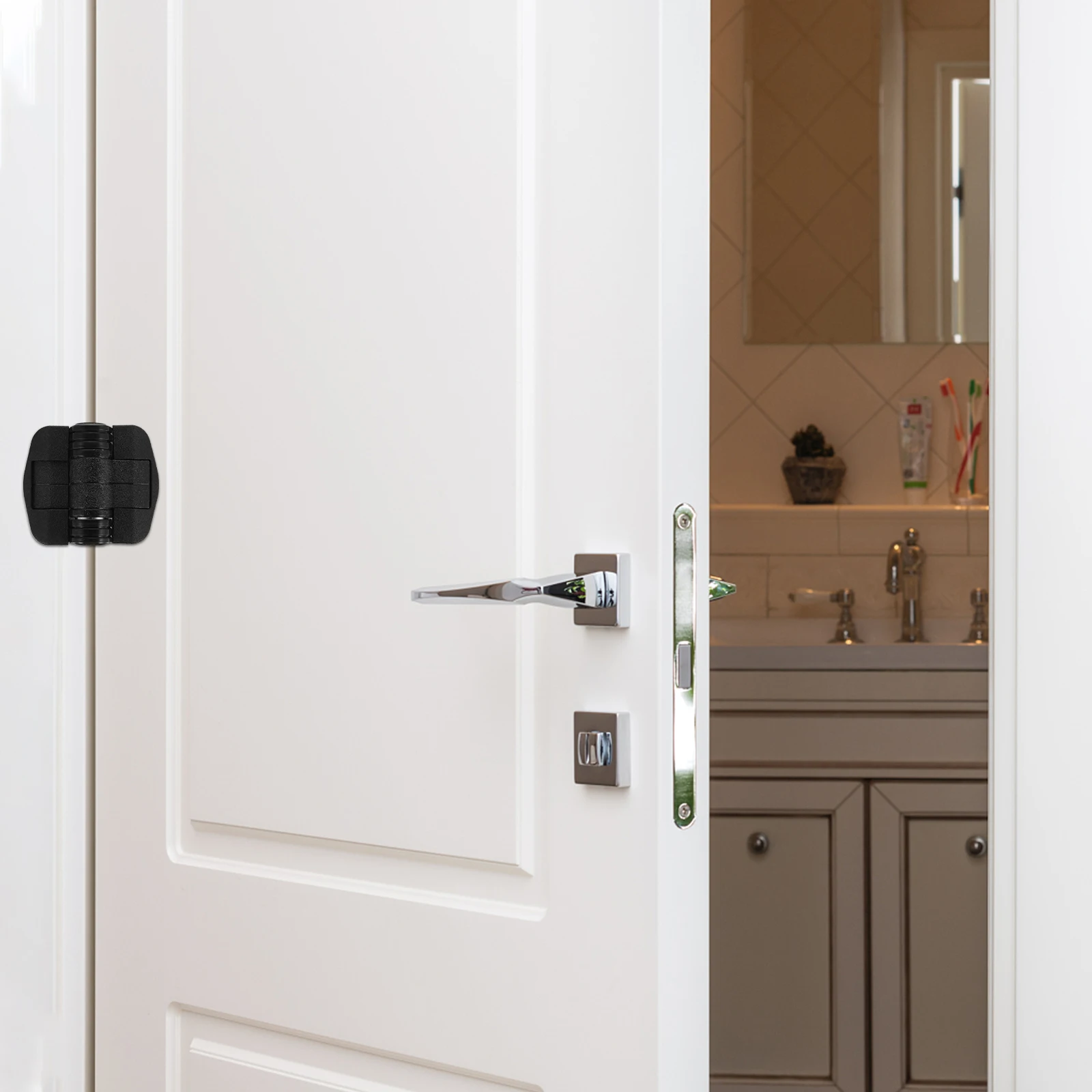

Plastic Hinges Nylon Lightweight Door Accessories Durable Furniture Hinge Cabinet Kitchen Gate Opens Closes Easy Install