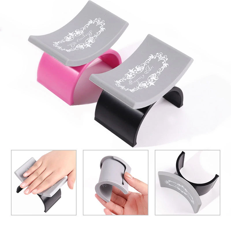 U Shape Nail Art Hand Pillows Cushion Holder Table Arm Rest Cushion Silicone Table Nail Wrist Support Pad Special For Manicure