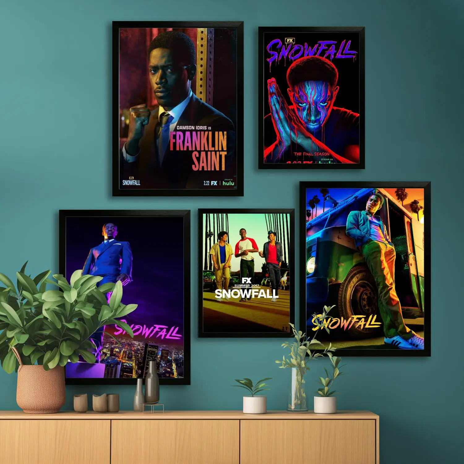 ملصق فني من قماش تساقط الثلوج، لوحة فنية جدارية، طباعة صور، عائلة حديثة، ديكور غرفة النوم، ملصقات، لوحة زخرفية