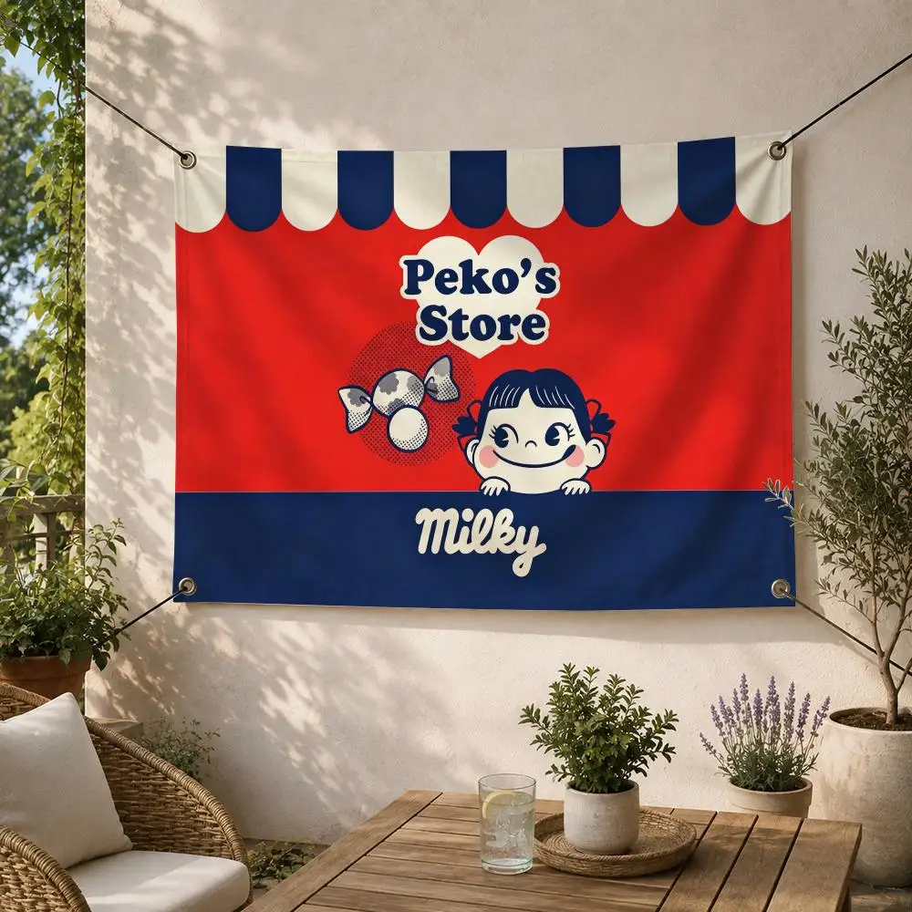 Japanese Candy FUJIYA Official Flags Decorative Flag Banner for Outdoor Garden Yard Camping Party Home Wall Hanging Decor