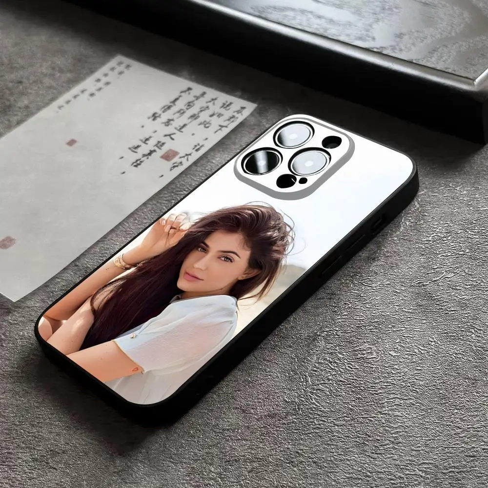 Kylie Jenner Sex Wearing Phone Case For 14 Pro Max For Apple Iphone 16 15 Po Max 12 Mini 11 13 Pro Xr X Xs 8 7 Plus Back Cover