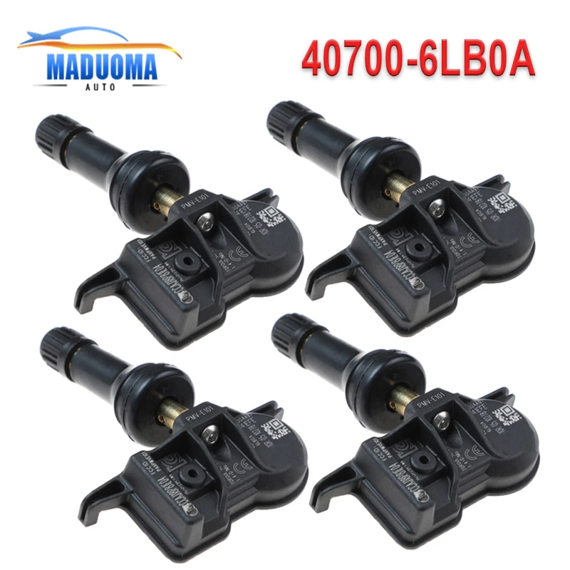 

4PCS New High Quality Car Accessories Tire Pressure Sensors 40700-6LB0A 407006LB0A For Nissan QX50 Titan 2016-2019 433MHZ