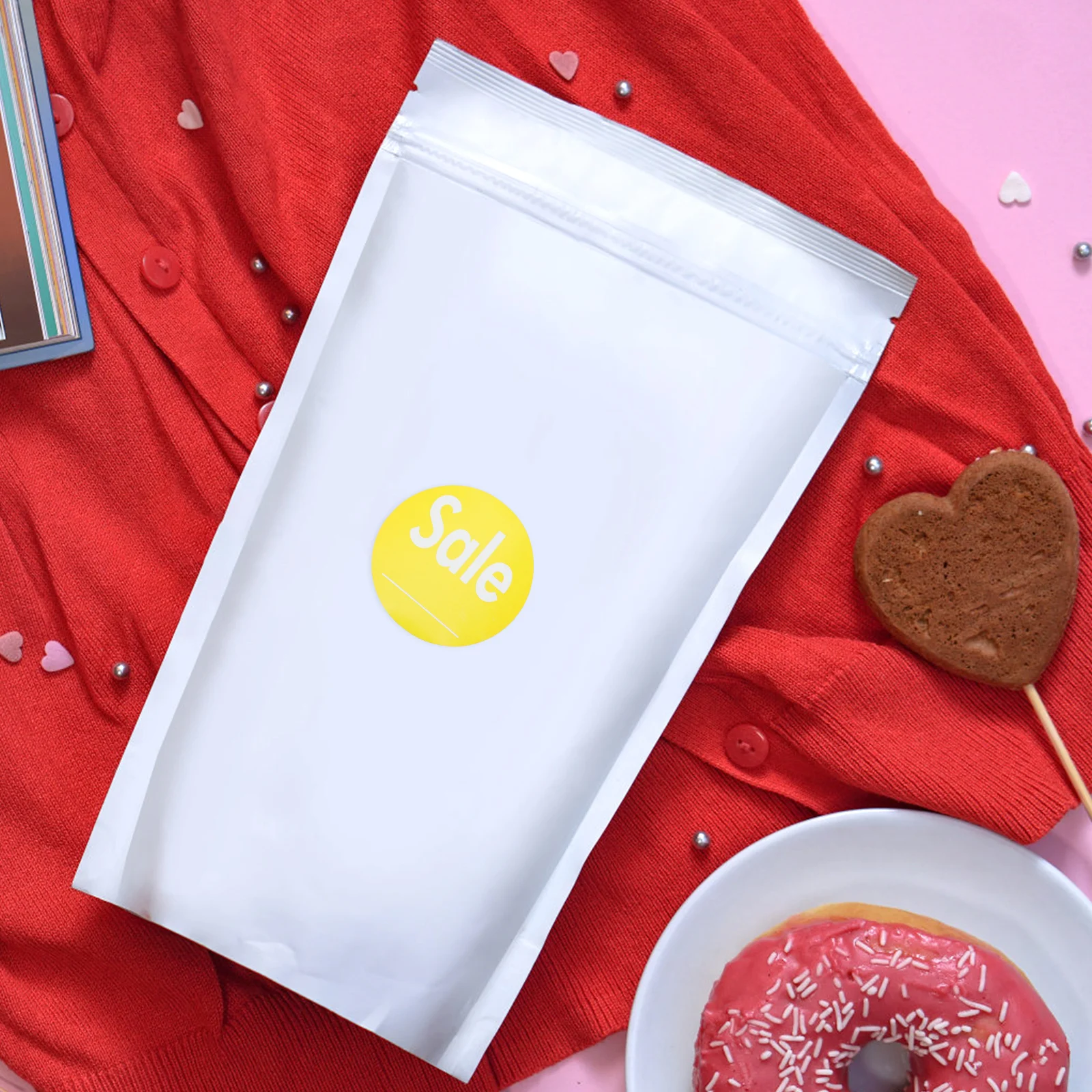 2 個 2 ロール円形取り外し可能なステッカー販売ラベル小売店ディスプレイ用粘着タグクリアランスセールプロモーションフォルダラベル