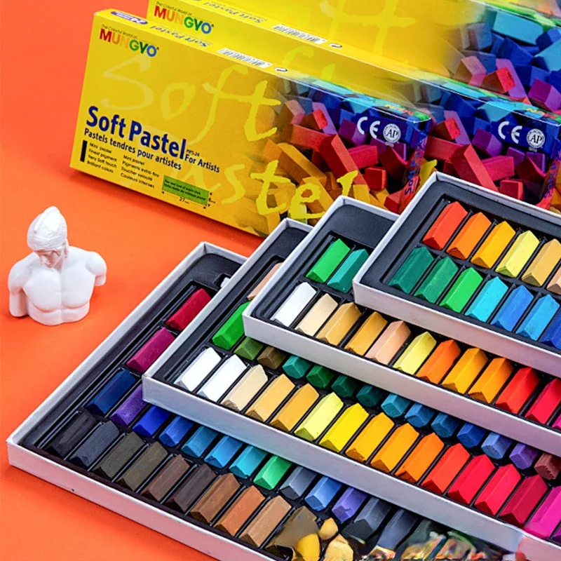 12/24/36/48 Colors Chalk Soft Artist Chalk Pastel Sticks Square Pastel Set Office School Drawing Art Supplies