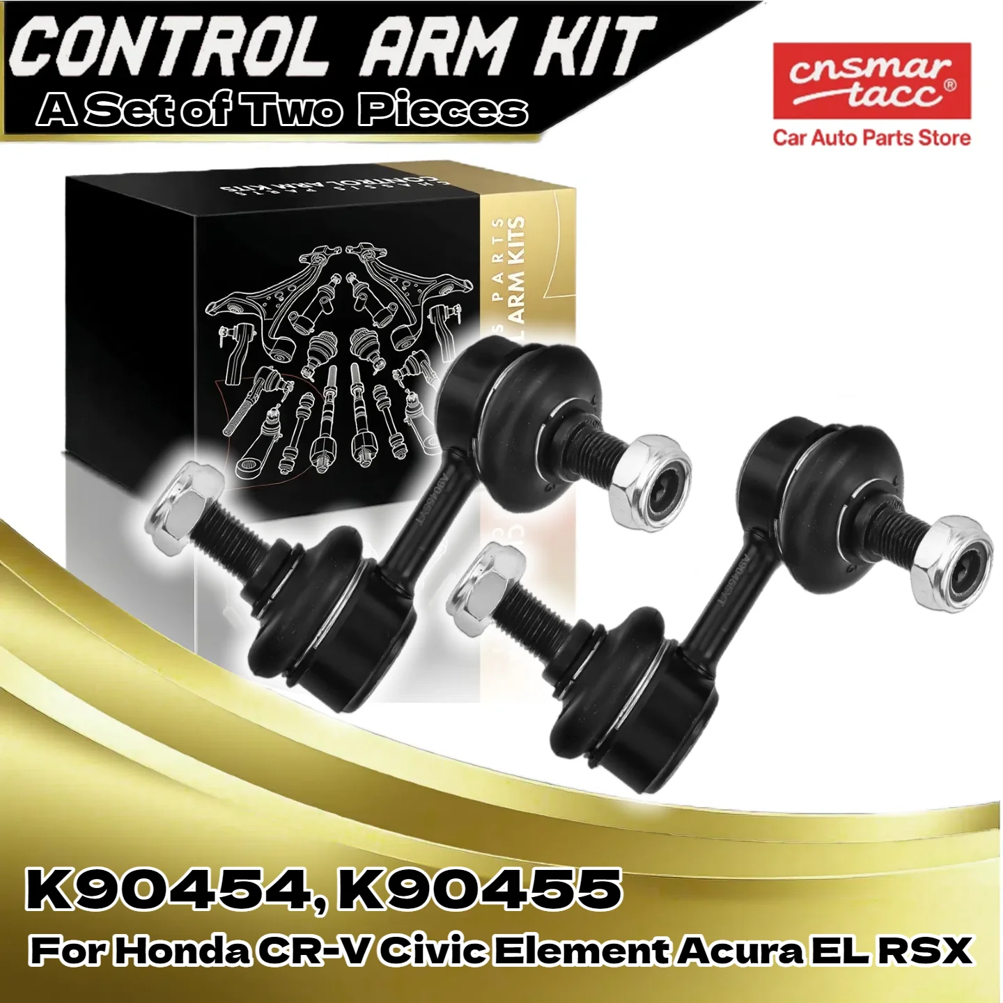 

2x Front Left & Right Side Stabilizer Bar Link for Acura EL Honda Civic Element 51321-S5A-003, 51321-SCV-A91 K90454, K90455