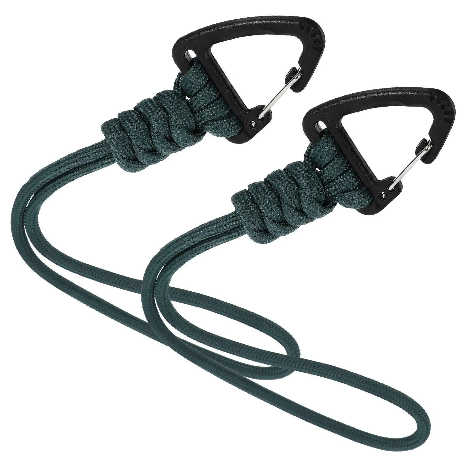 

2Pcs Anti loss Polyester Keychain Lanyard Sturdy Climbing Carabiner Wrist Strap Tool Camping Hiking buckle