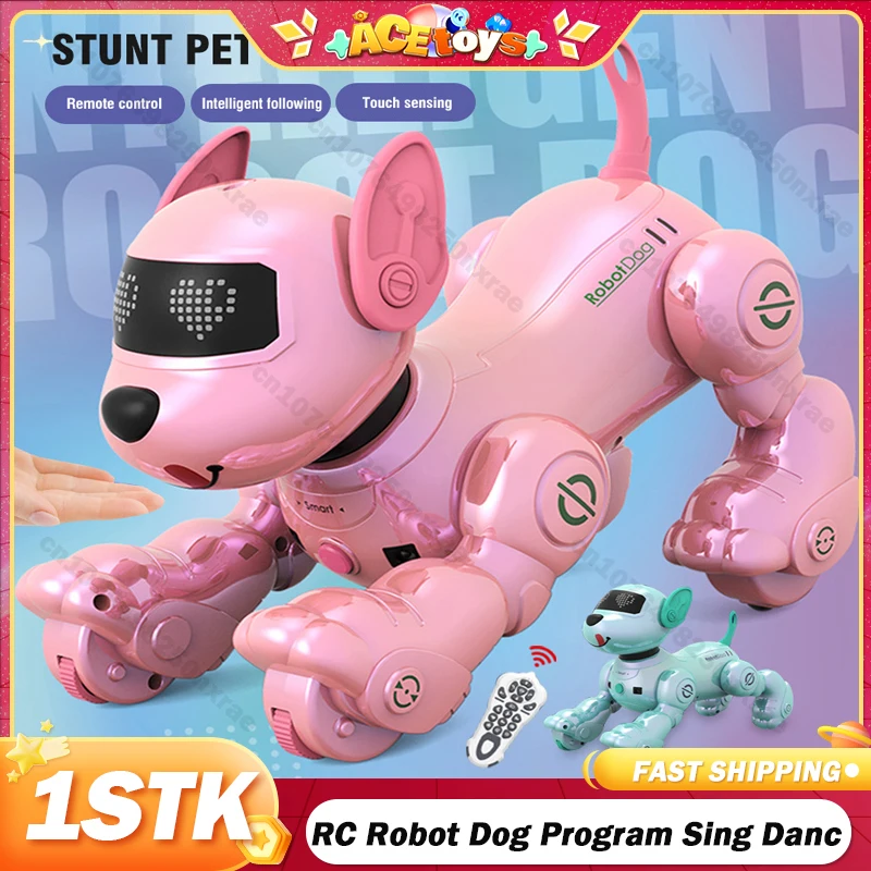 

Electronic Animal Pets Laser RC Robot Dog Programming Intelligent Walking Funny Singing Dancing Robot Puppy Child Birthday Gift