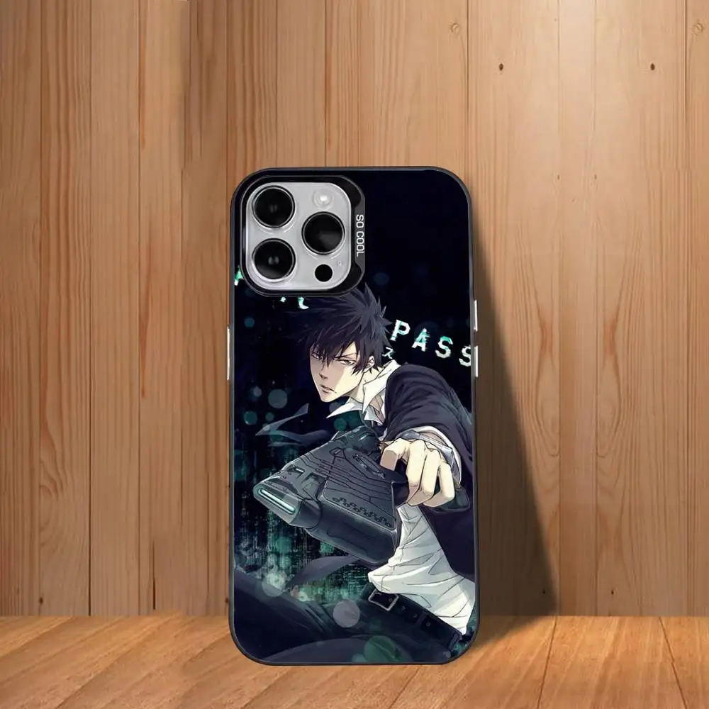 P-Psycho P-Pass  Phone Case For iPhone 17,16,15,14,13,12,11,Mini,Pro,SE,MAX White Matte Shockproof Cover