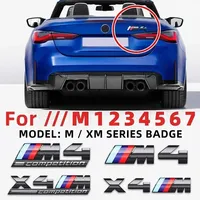 For BMW 3D ABS Car Rear Trunk Emblem Badge for BMW M Thunder Edition M1 M2 M3 M4 M5 M6 M7 X7M X2M X3M X4M X5M X6M COMPETITION po