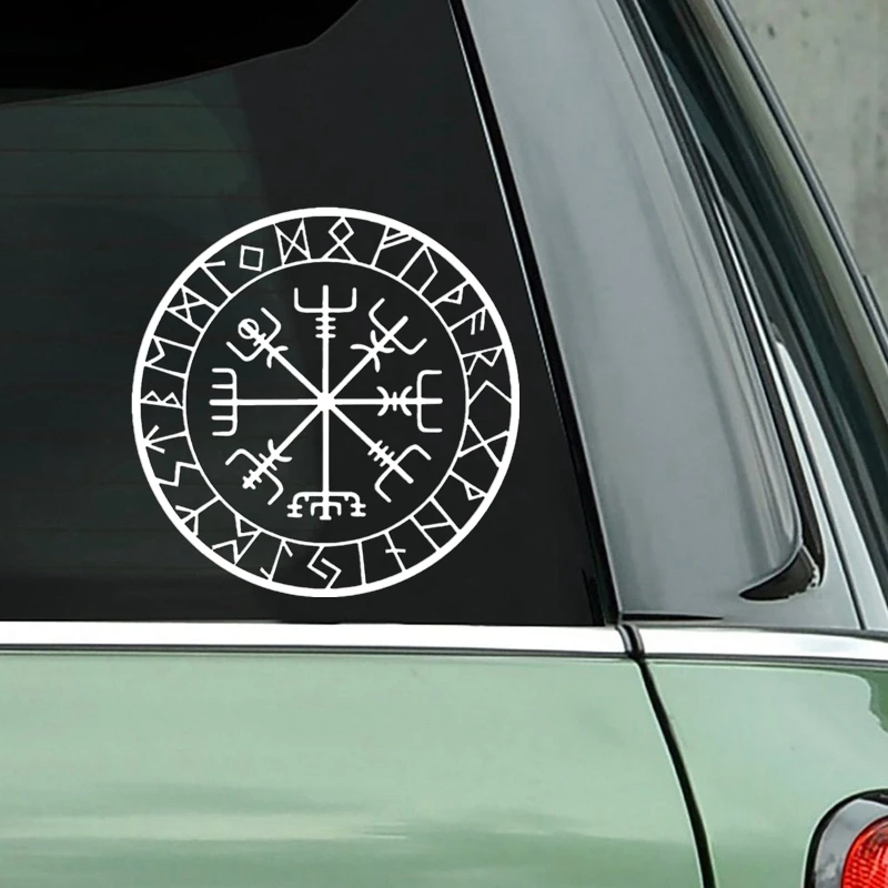 Various Sizes/Colors Die-Cut Vinyl Decal Vegvisir Compass Car Sticker Waterproof Auto Decors on Bumper Window Laptop 20807#