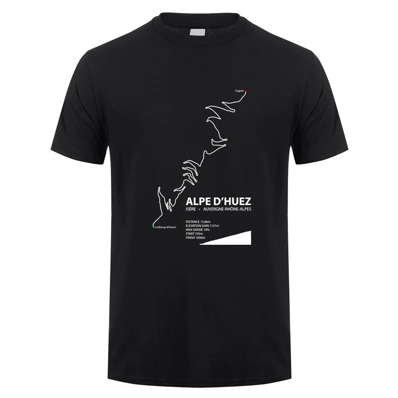 Alpe d Huez T Shirt Men Women Streetwear Tops Summer Short Sleeve Cotton Birthday Gifts T-shirt Man Tees DY-148