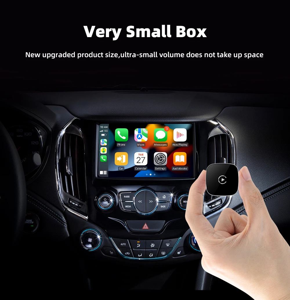 EKIY 2in1 Car Ai Box Wireless CarPlay Android Auto محول Smart Dongle التوصيل والتشغيل تحديث OTA العالمي لسيارة Carplay السلكية #6