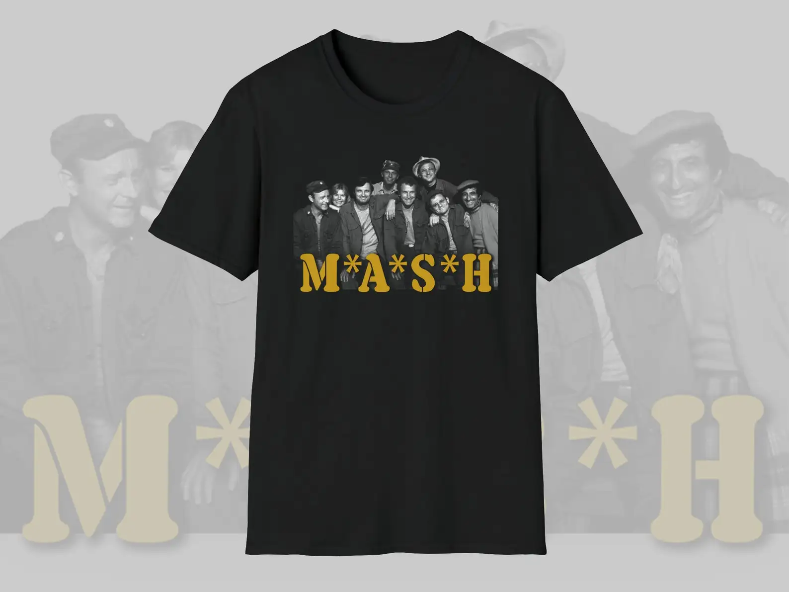 M*A*S*H 4077th T-Shirt Classic TV Show Militarryy Green 2026 High Quality Brand Casual Tee