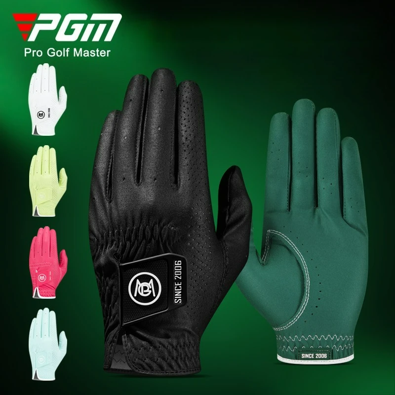 

PGM 2026 New Golf Gloves Men's Anti-Slip Rain Gloves Nano Fabric Breathable Glove, Left Hand ST039