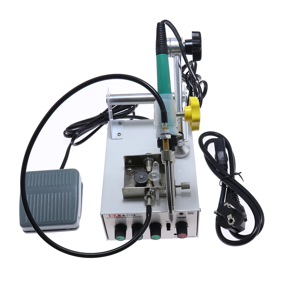 220V 60W Automatically Soldering Machine Internal Heating Iron Foot Gun Send Tin  Spot Welding Repair Tool