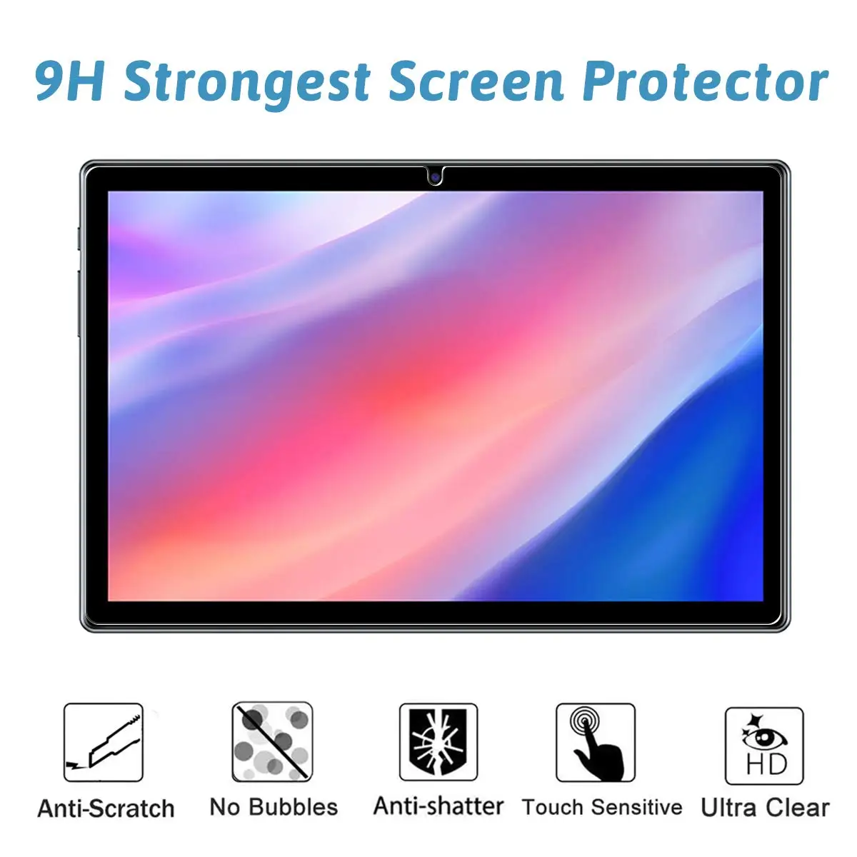 غشاء زجاجي مقسى مضاد للخدش لجهاز Teclast اللوحي ، واقي الشاشة ، P20HD ، P20S ، P20S ، ro "، M40 Pro ، M40S ، M40