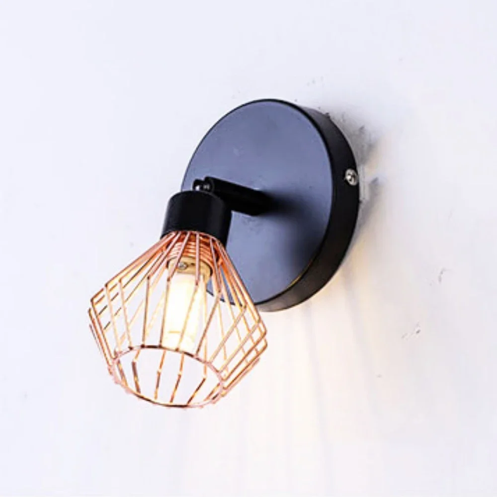 Vintage Rotatable Mount Ceiling Light, LED Track Lighting Kit, 3 luzes para quarto, Hallway Track, Refletor de teto