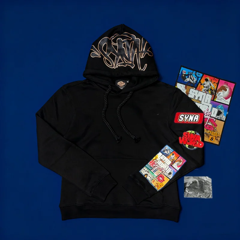 Sy-World High Quality Cotton Men Casual Hoodies Pants Harajuku High Street Women Sweatshirt Hip Hop Sportswear Tops Trousers