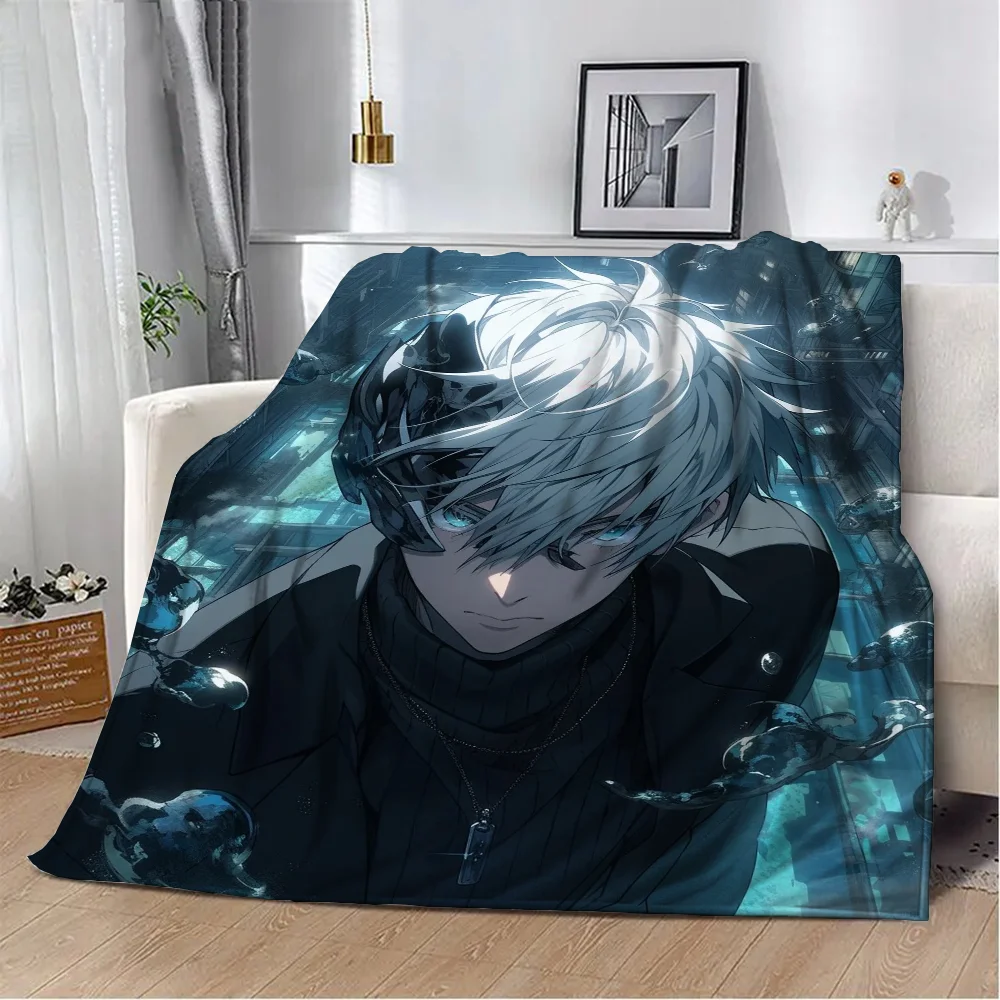 Throw Blanket for Sofa Luxury Blanket for Sofas J-Jujutsu Kaisen-Gojo Satoru Microfiber Bedding Fluffy Soft Blankets Characters