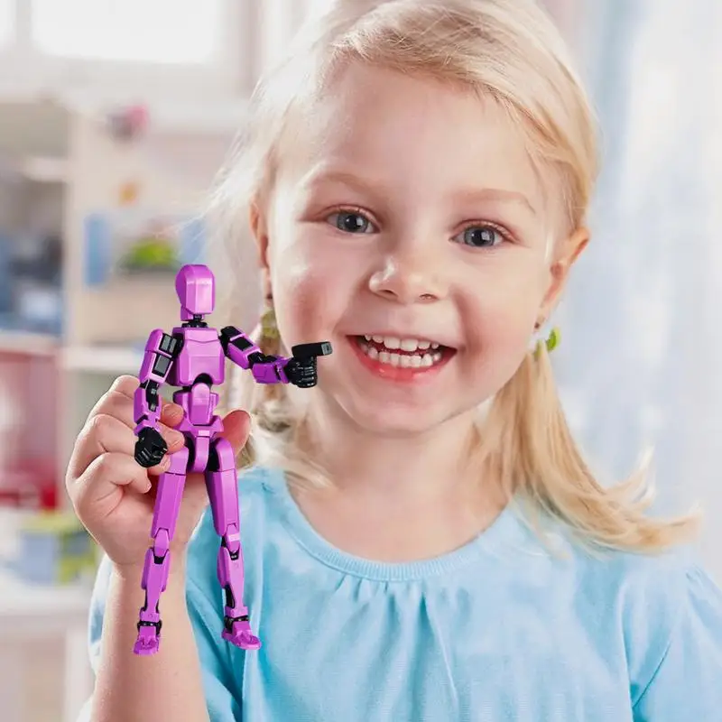 Figurine d'action imprimée en 3D, décoration de bureau, modèle d'assemblage Flexible pour ornements de bureau, artisanat décoratif de table