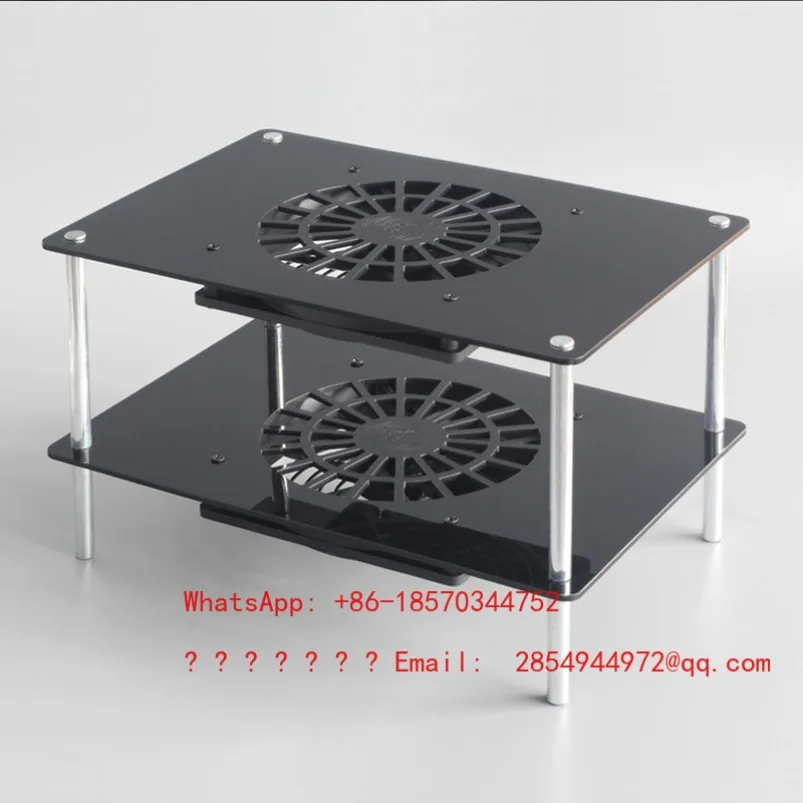 Router Cooling Bracket, Set-top Box, Radiator Base USB14CM Cooling Fan, Silent with Speed Regulation