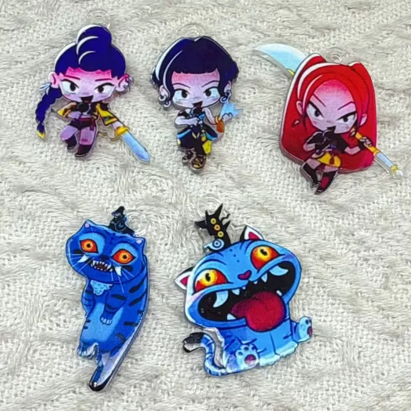 10 قطع الاكريليك الكرتون سحر مجوهرات اكسسوارات قلادة سوار القرط قلادة Diy صنع لوازم الحرفية