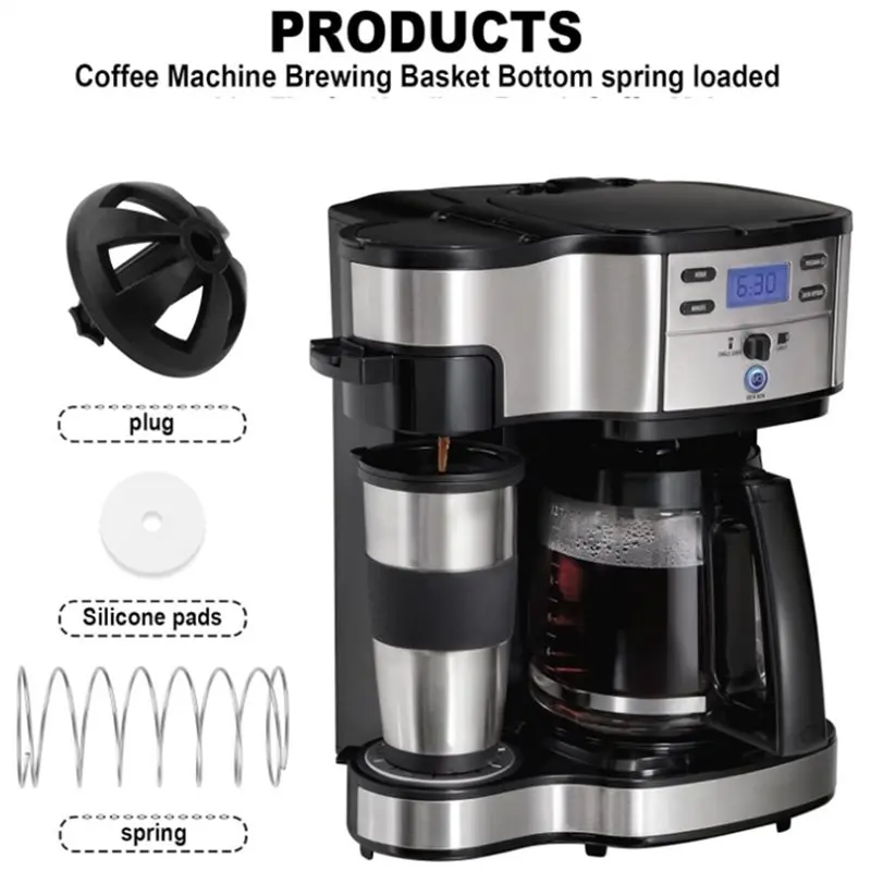 X09A For Mr. Coffee For Black And For Decker Hamilton Coffee Replacement Brew Basket Spring Loaded Stopper Kit- 2 Pcs