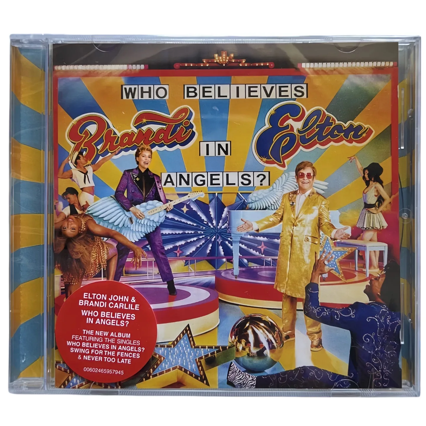 Elton John Brandi Carlile Music CD Who Believes In Angels Album Little Richard's Bible 2pcs Music Record Cosplay Soundtracks Box