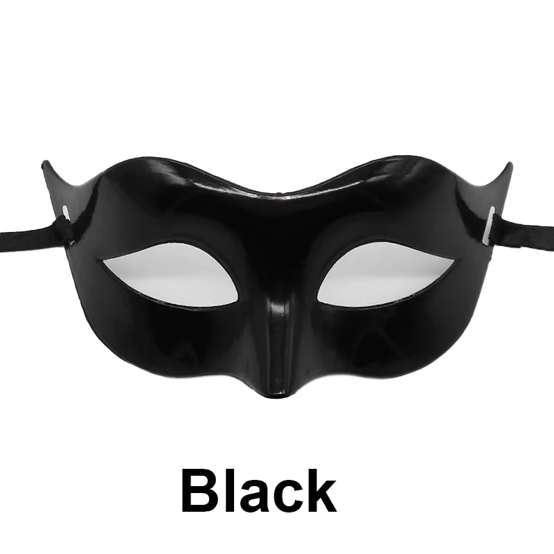 Women Man Sexy Gentleman Masquerade Mask Halloween Party Props Black White Retro Mask Half Face Cosplay Mask Vintage Carnival image 3