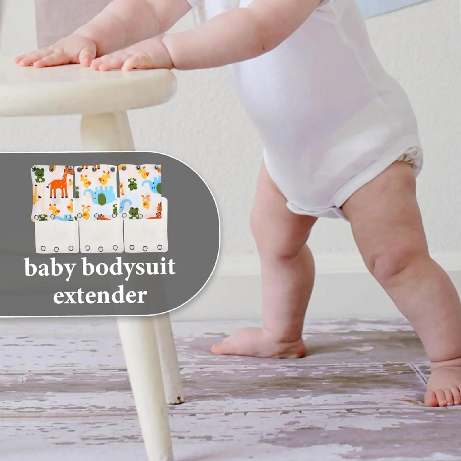 Onesie Extenders For Baby 6-Piece Adjustable Toddler Onesie Extender Clothing Thermal Extension Sheet For Boys Girls Nursery