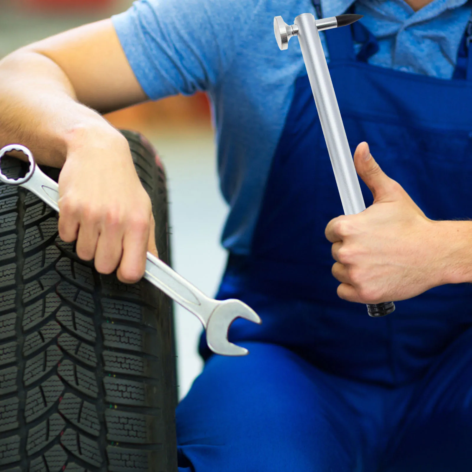 

1 set Car Repair Hammer Aluminum Alloy Impact Type Replaceable Tips Lightweight Portable Hand Tool For Dent Fixing Percussion