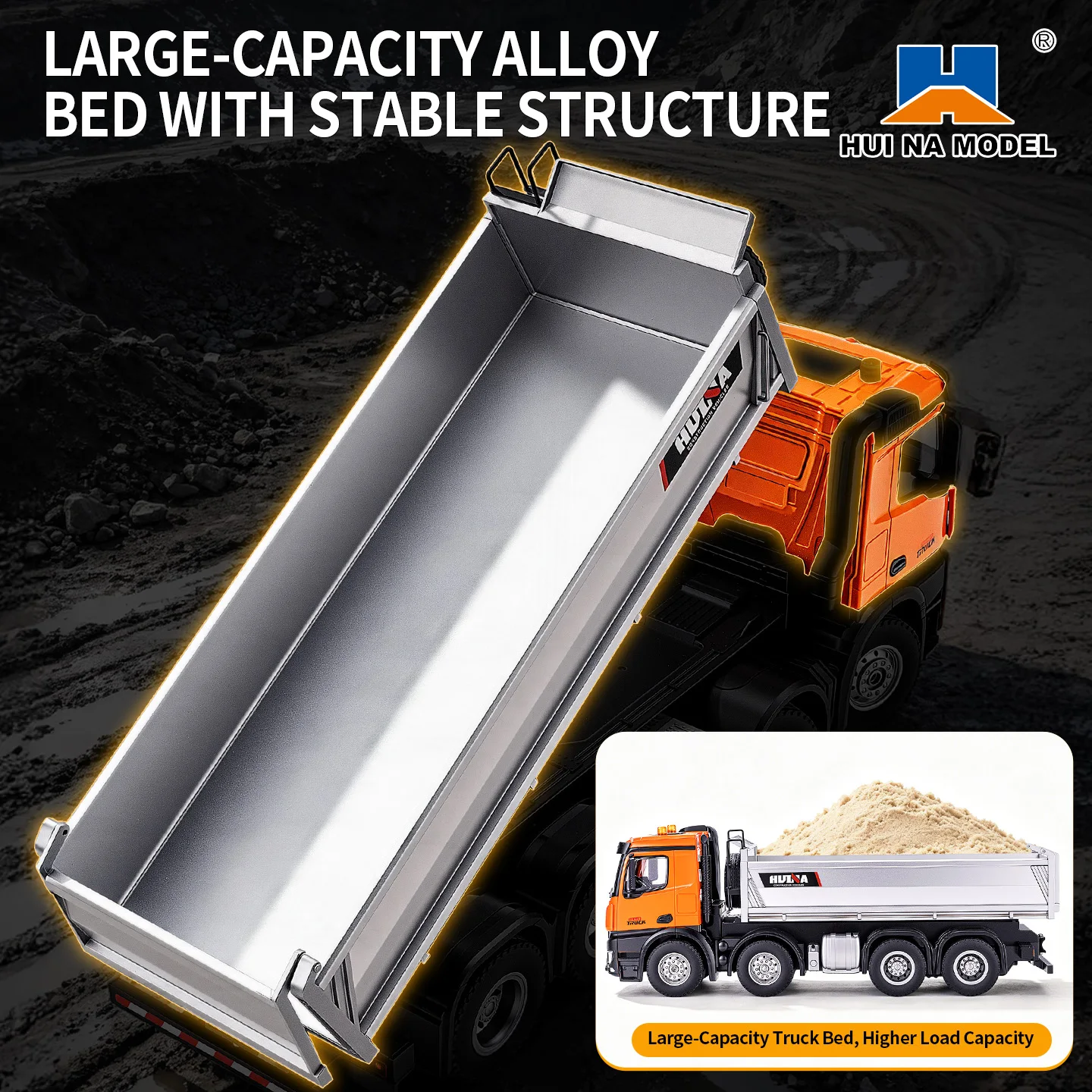 New HUINA 1536 1/14 RC Dumper  - огляд і ціна Rc Hobby Light