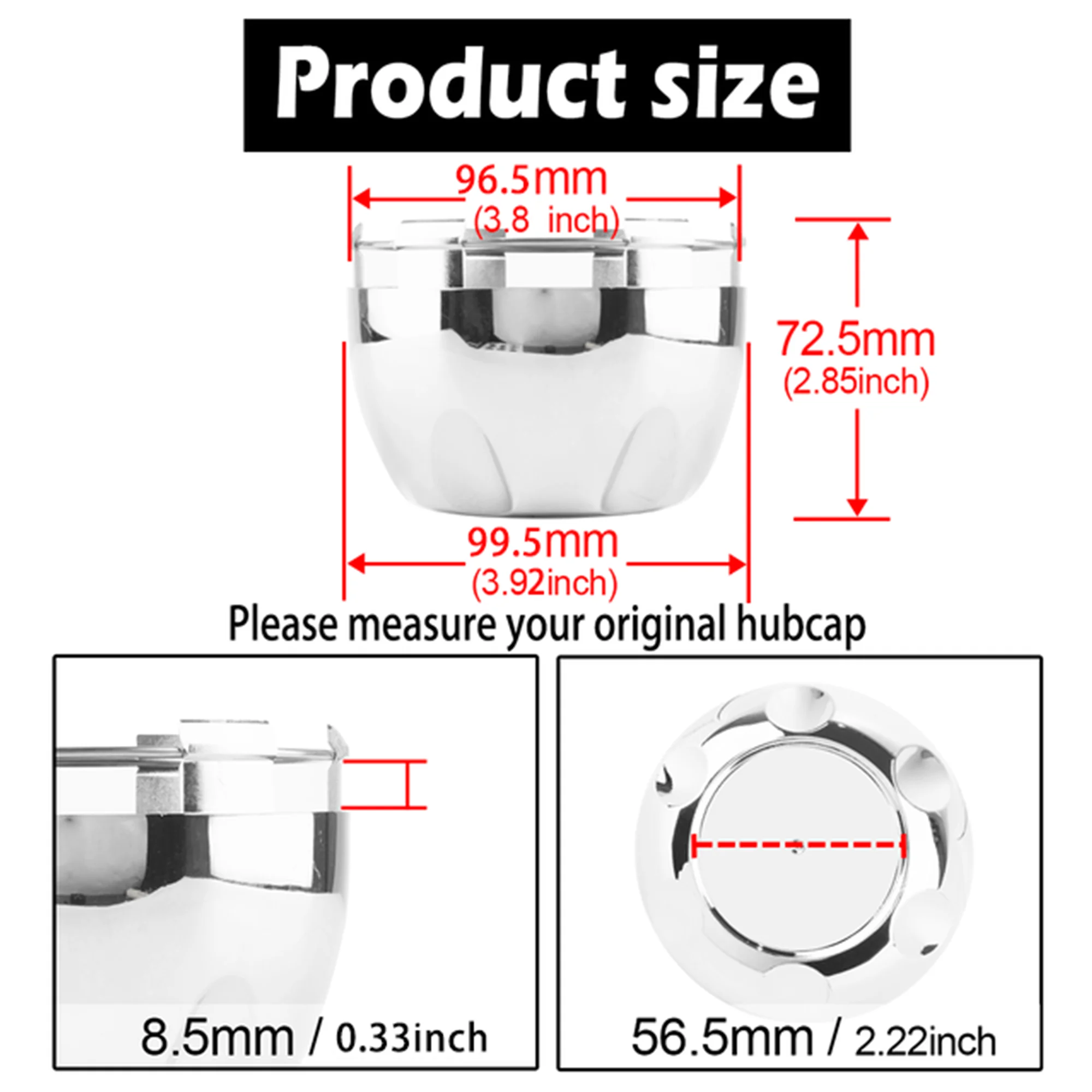 1pc/4pcs OD 99.56mm/3.92in ID 96.5mm/3.8in For Helo Maxx 6 Car Wheel Center Hub Caps #789K101 #X1834147-9SF Car Accessories