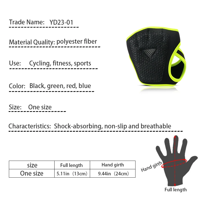 1 Pairs Weight Lifting Training Gloves Men Women Fitness Sports Body Building Gymnastics Gym Hand Wrist Palm Protector Gloves