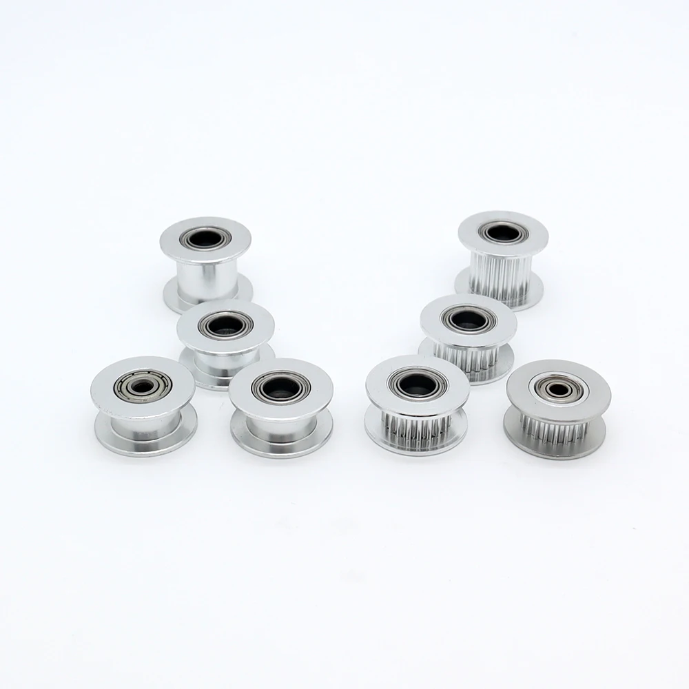 20 zębów 2GT koło pasowe luźne otwór 3/4/5/6/8mm z łożyskiem szerokość paska 6/9/10/15mm koło rozrządu GT2 20T drukarka 3D synchronizacja luźna — zdjęcie 7