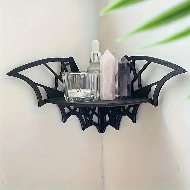 1PCS Floating Animal Display Shelf Wall Mounted Corner Hollowing Creative Shape Storage Shelf for Home Decoration  Theme