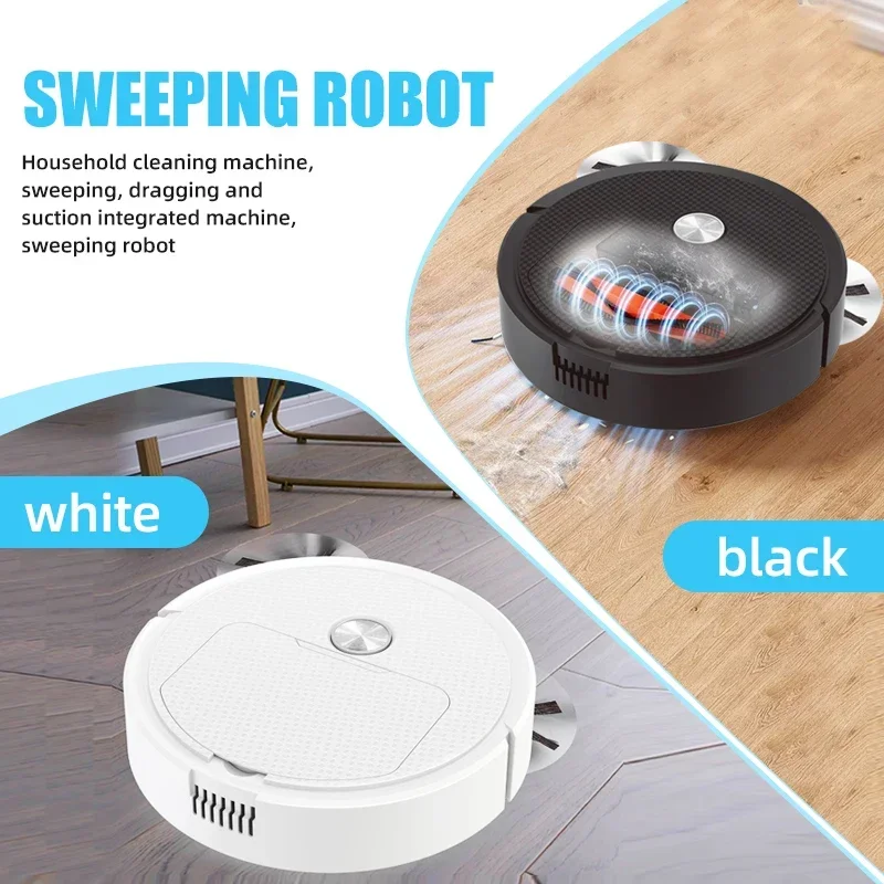 NEW 3 In 1 Smart Sweeping Robot Home Mini Sweeper Sweeping and Vacuuming Wireless Vacuum Cleaner Sweeping Robots For Home Use