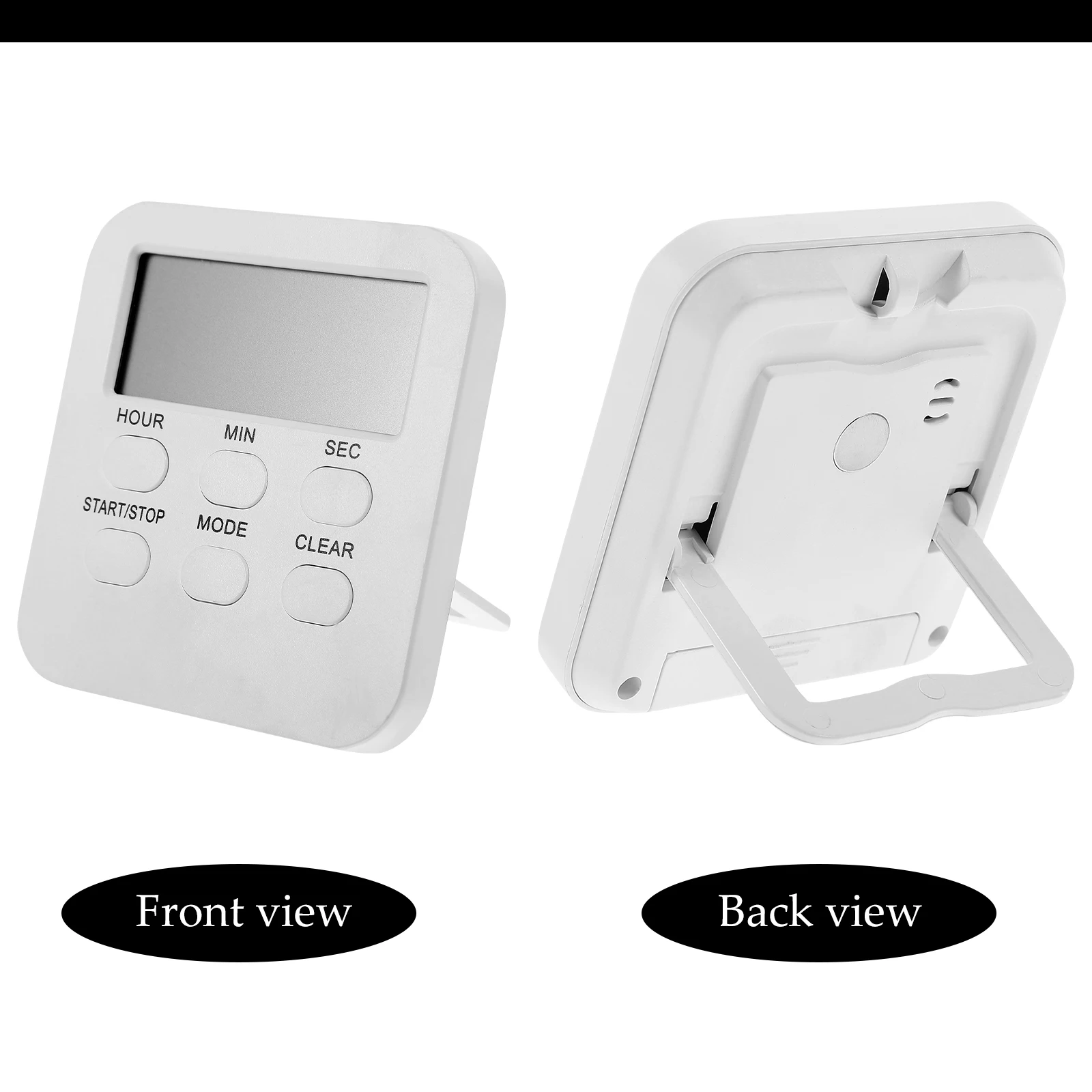 

Silent Timer Digital Display Portable Kitchen Timer For Cooking Classroom Study Exercise Egg Baking Kids Shower Desk