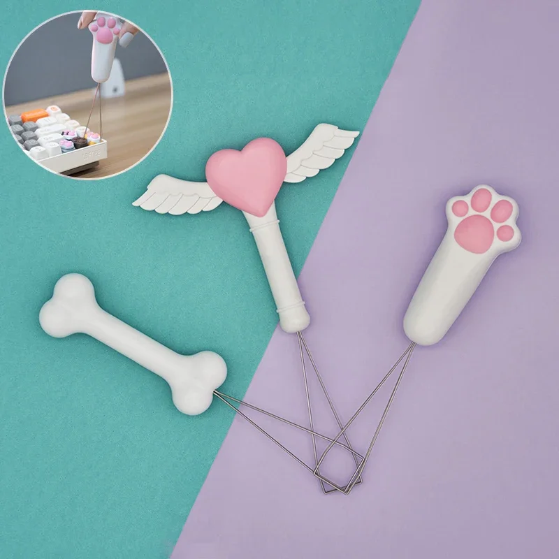 Fairy Wand Key PULLER ABS Kawaii Keycap เปลี่ยนเครื่องมือสีชมพู Cat Claw คีย์บอร์ดอุปกรณ์เสริมกระดูก/Golden Hoop Key PULLER