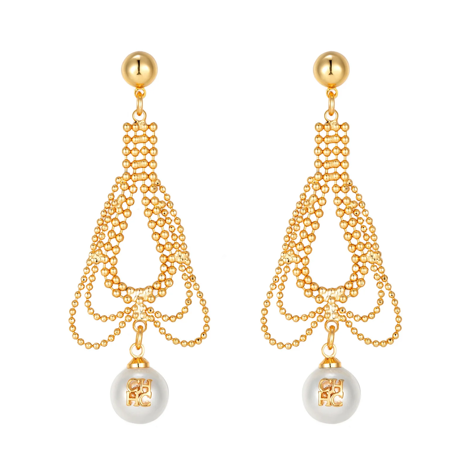 

Long Tassel Pearl Earrings for Women, Exquisite Fairy - Like Dangle Drop Earrings with Shimmering Tassels and Lustrous Pearls