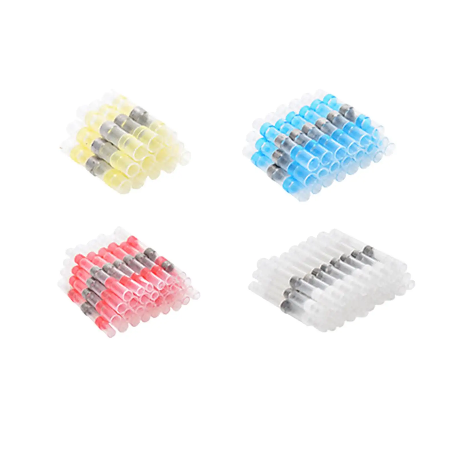 200x Solder Seal Wire Connectors Self Soldering Solder Rings Terminals Sleeve for Boat Marine Truck Automotive Wire Connection