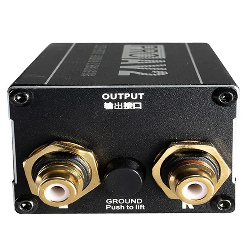 Reliable-1 PCS PRO AV2 2CH Hifi Audio Isolator Audio Noise Filter RCA Noise Isolator Audio Signal Reducer