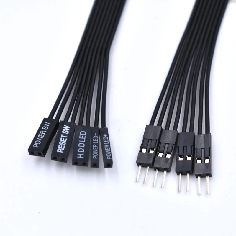 30 CM Motherboard Switch HDD LED/PLED/Reset SW /Power SW Extension Cable