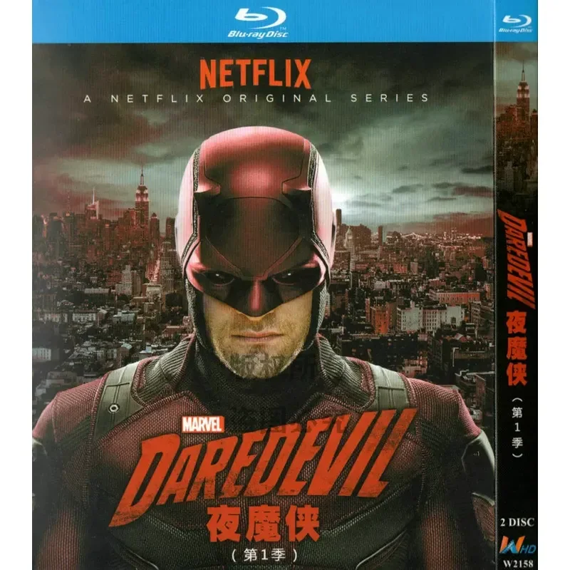 

American Action Sci-Fi TV Series Daredevil Seasons 1-3 1080p HD BD Blu-ray 6 Disc Set