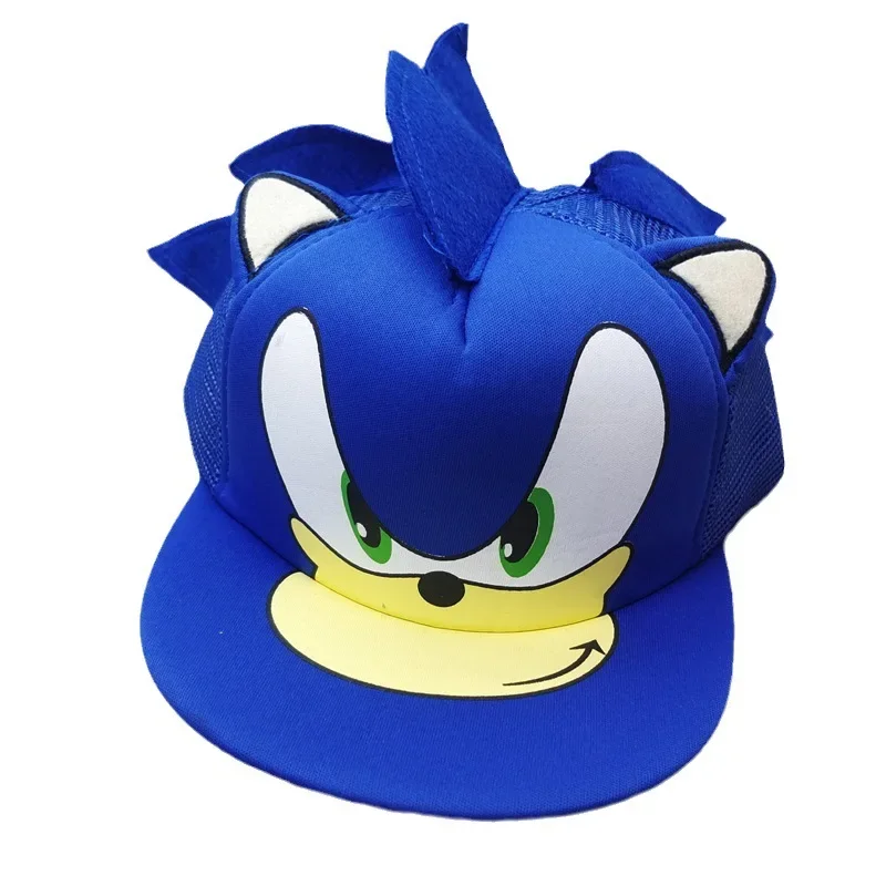 Berretto da baseball Sonic Primavera e autunno Cappello a tesa piatta per cartoni animati per ragazzi e ragazze Cappello hip-hop Super Sonic Mouse Cappelli per bambini