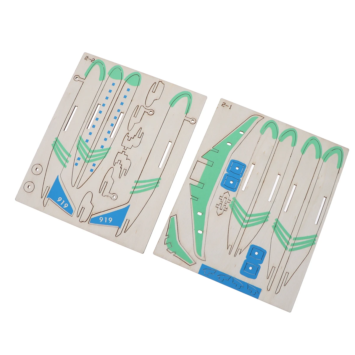 

Деревянный 3D комплект самолета для детей, яркий цвет, гладкая отделка, обучающее здание, украшение самолета, головоломка, деревянная головоломка